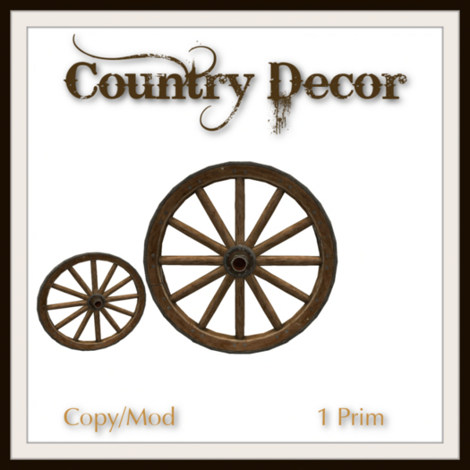 Second Life Marketplace Dive Bar Wagon Wheel